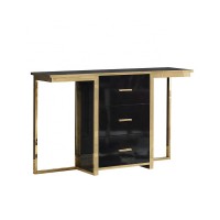 Home furniture storage drawer wall table console with glass console table