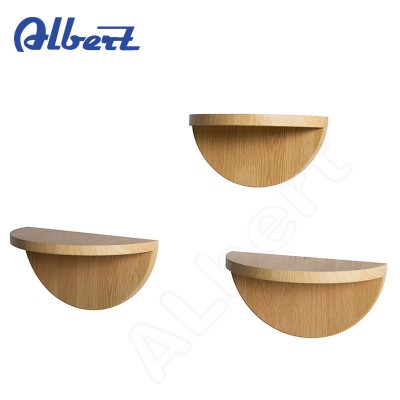 Modern decorative wooden wall shelf design, 3 wooden wall shelf