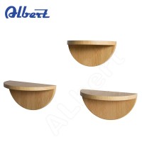 Modern decorative wooden wall shelf design, 3 wooden wall shelf