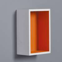 modern colorful mdf floating cube wall shelf