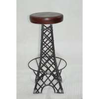 High Quality Industrial Leather Iron Bar Stool